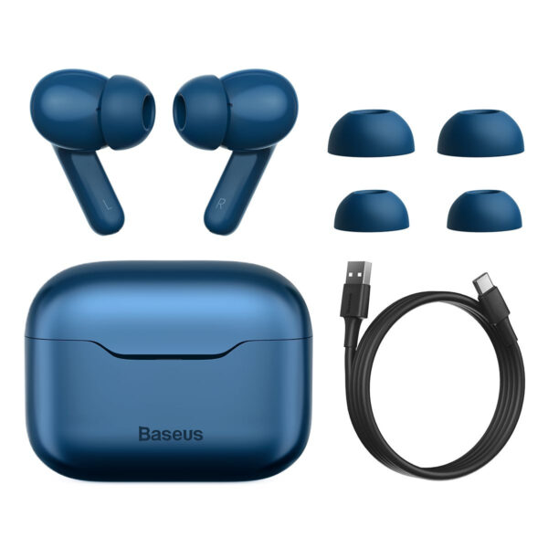 BASEUS SIMU S1 PRO ANC WIRELESS BLUETOOTH EARPHONES - BLUE - Image 5